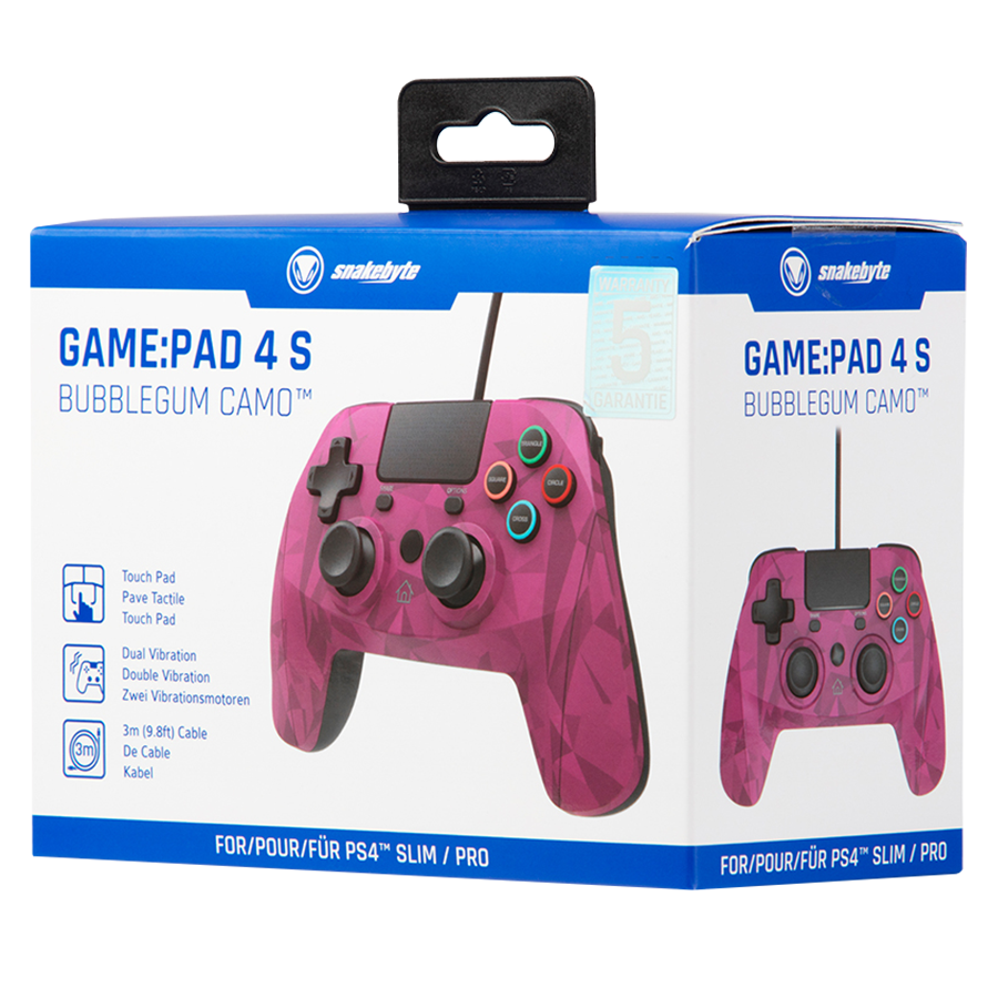 SONY PS4 GamePad Game Pad 4 S Bubblegum Camo Camouflage Controller snakebyte